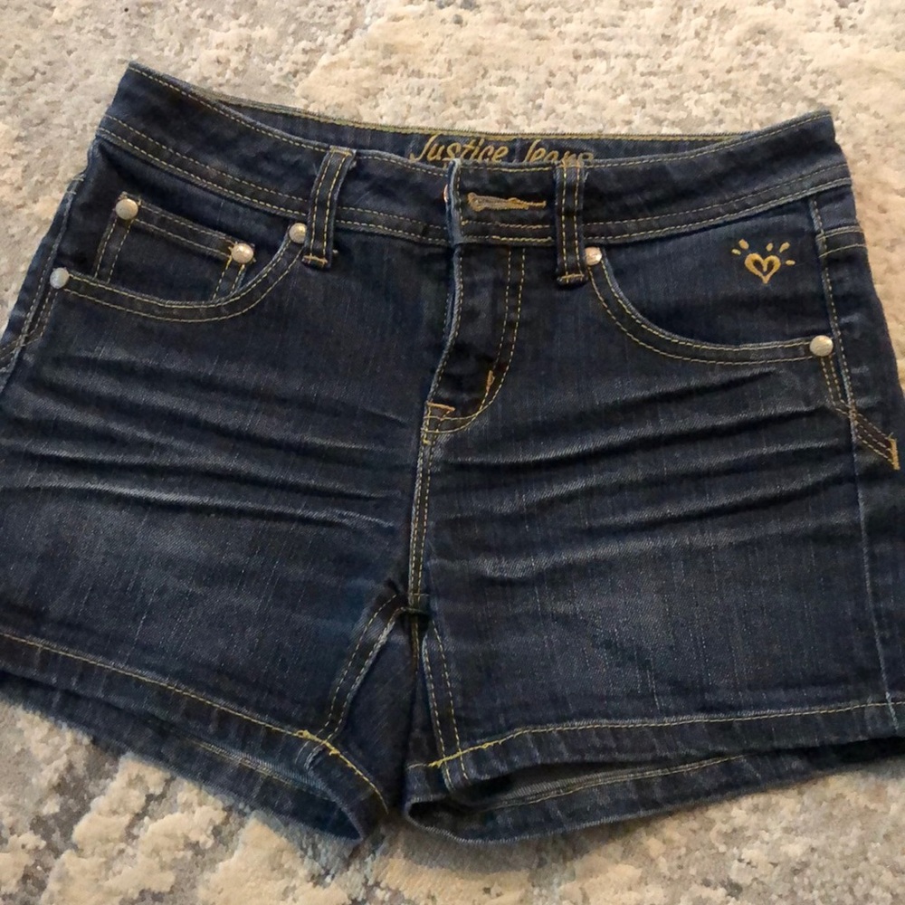 Justice Jeans blue Jean shorts 10R